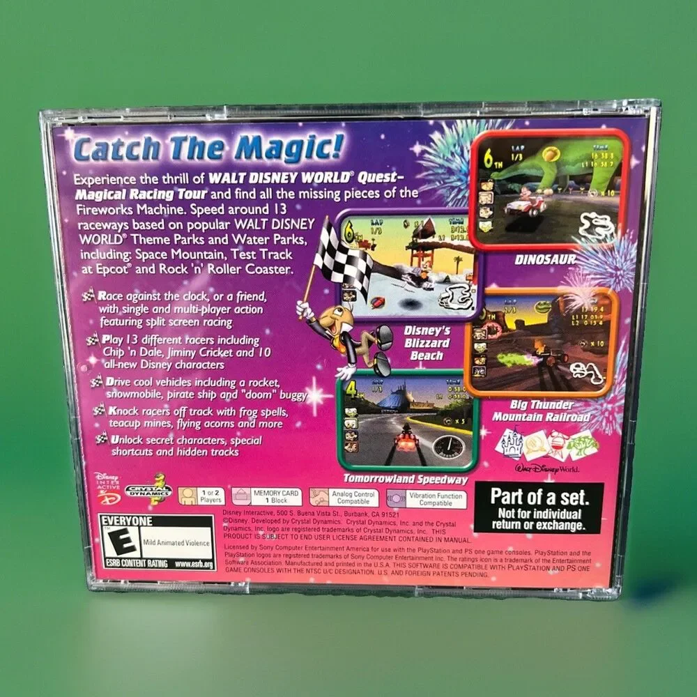 Playstation Walt Disney World Quest Magical Racing Tour Collectors Edition CIB